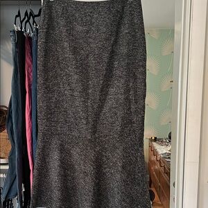 Classic Gray Tweed Women's Skirt